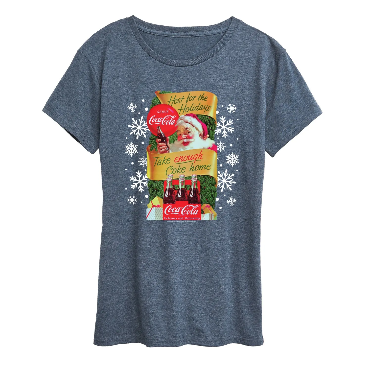 Coca-Cola - Host The Holidays - Women's Short Sleeve Graphic T-Shirt sold by Zulily product image thumbnail 4