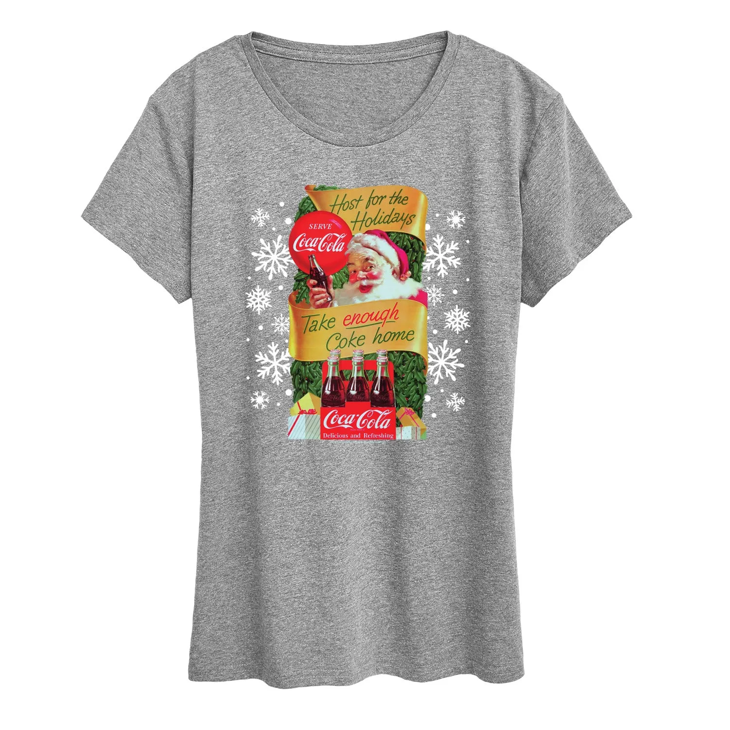 Coca-Cola - Host The Holidays - Women's Short Sleeve Graphic T-Shirt sold by Zulily product image thumbnail 5