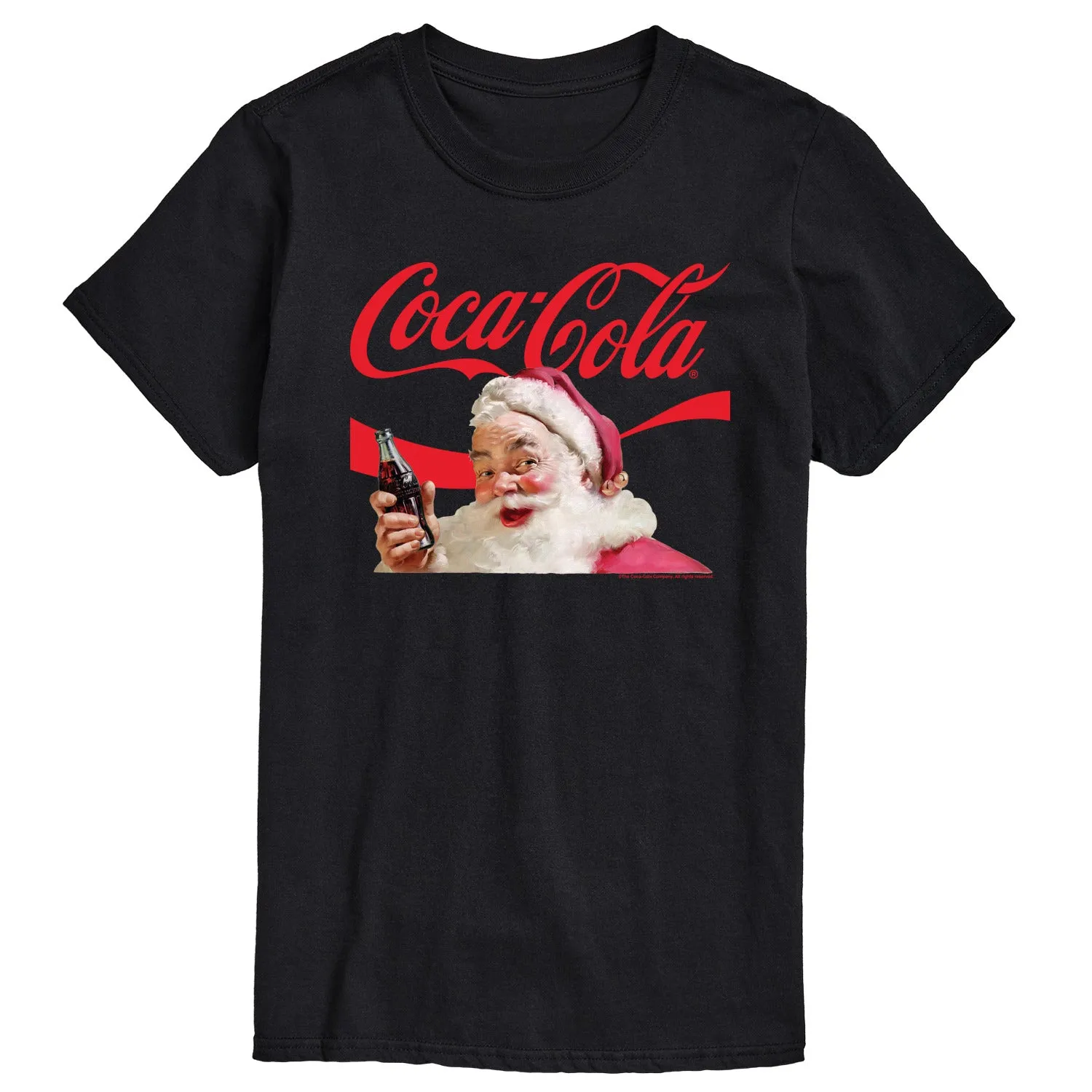 Coca-Cola - Santa Closeup - Men's Short Sleeve Graphic T-shirt sold by Zulily product image thumbnail 4