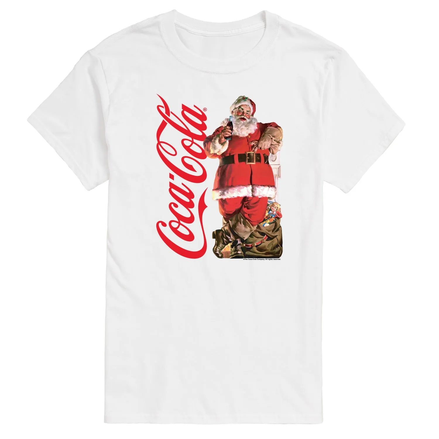 Coca-Cola - Vintage Santa with Presents - Men's Short Sleeve Graphic T-shirt sold by Zulily product image thumbnail 4