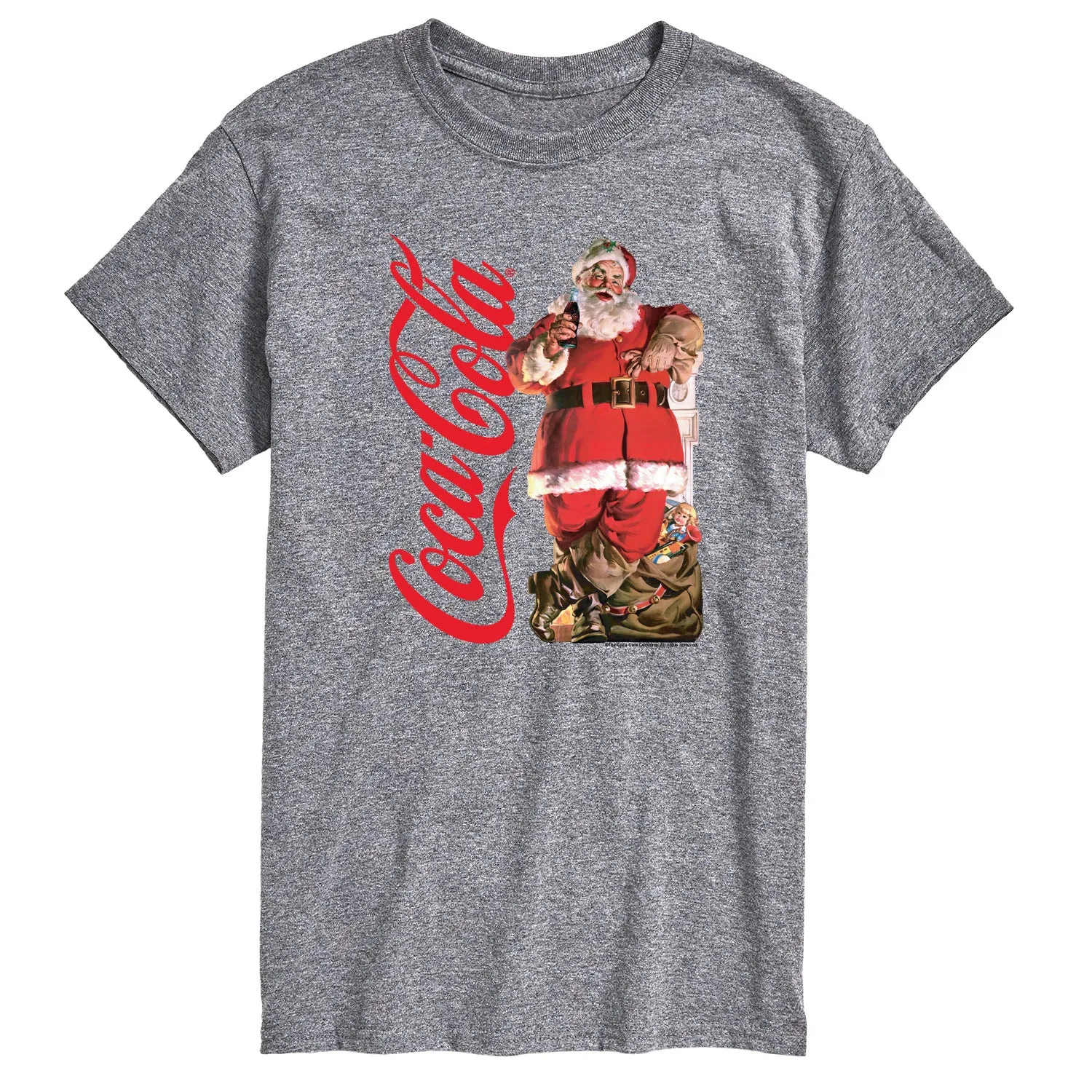 Coca-Cola - Vintage Santa with Presents - Men's Short Sleeve Graphic T-shirt sold by Zulily
