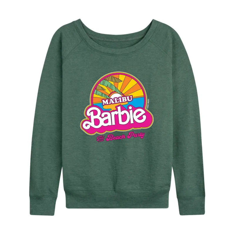 Barbie - Malibu Beach Party - Women's Lightweight French Terry Long Sleeve Shirt sold by Zulily