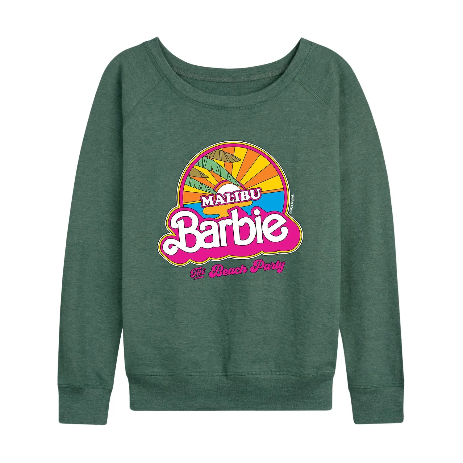 Barbie - Malibu Beach Party - Women's Lightweight French Terry Long Sleeve Shirt sold by Zulily