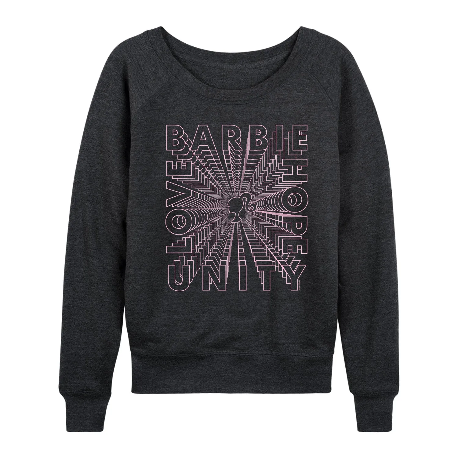 Barbie - Barbie Hope Unity Love - Women's Lightweight French Terry Long Sleeve Shirt sold by Zulily