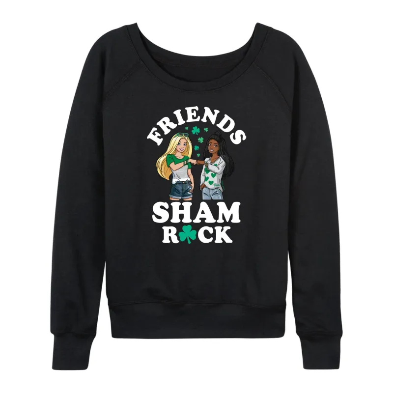 Barbie - Friends Sham Rock - Women's Lightweight French Terry Long Sleeve Shirt sold by Zulily
