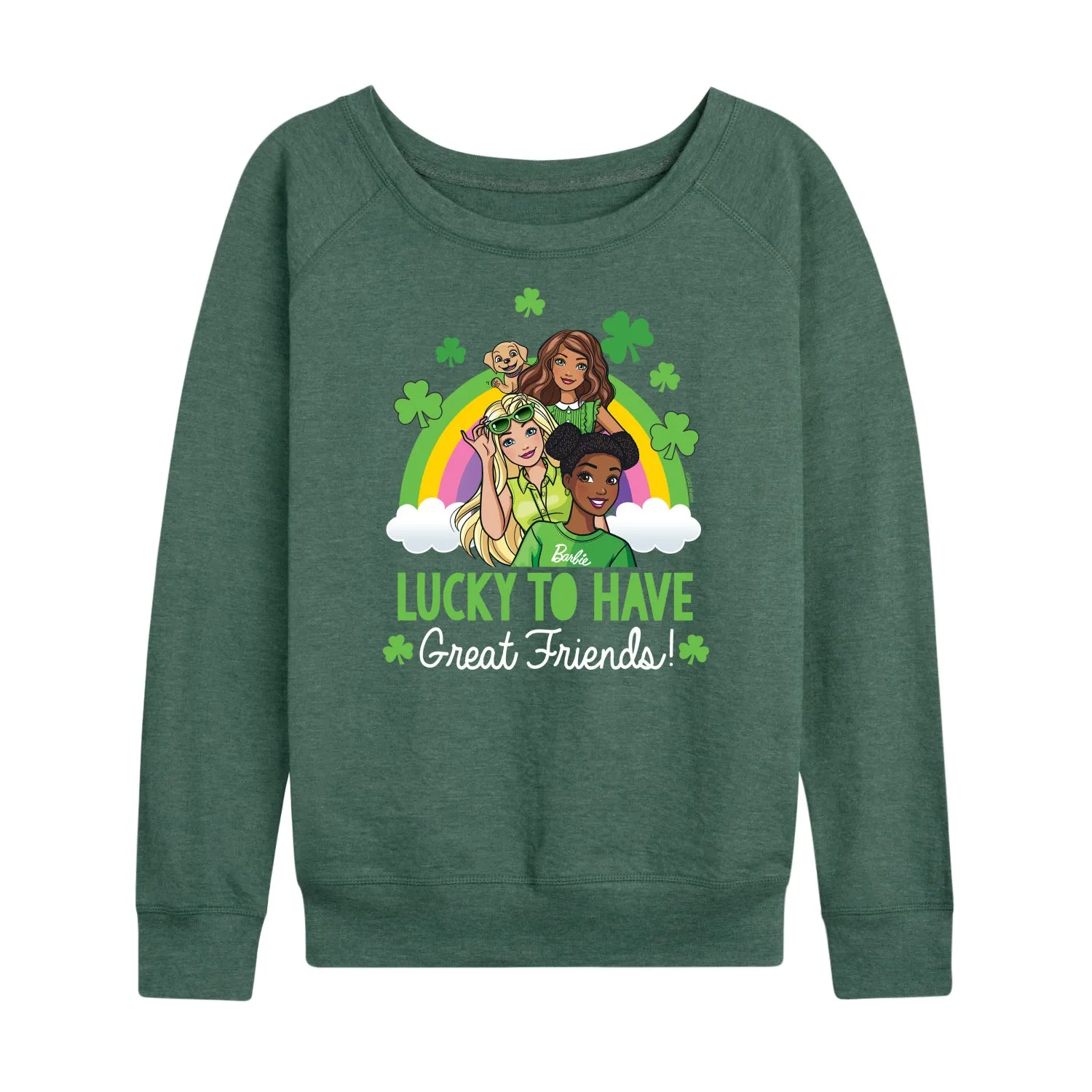 Barbie - Lucky To Have Great Friends - Women's Lightweight French Terry Long Sleeve Shirt sold by Zulily product image thumbnail 5