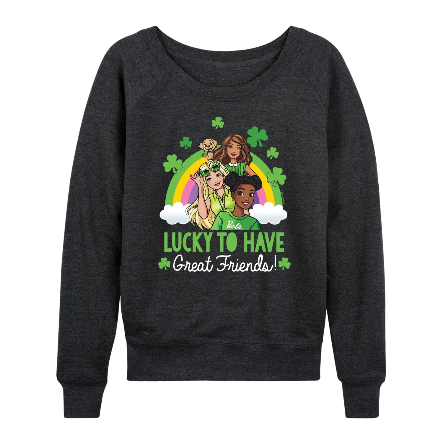 Barbie - Lucky To Have Great Friends - Women's Lightweight French Terry Long Sleeve Shirt sold by Zulily product image thumbnail 4
