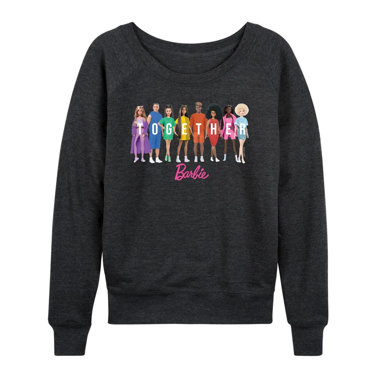Barbie Pride - Together - Women's Lightweight French Terry Long Sleeve Shirt sold by Zulily product image thumbnail 4