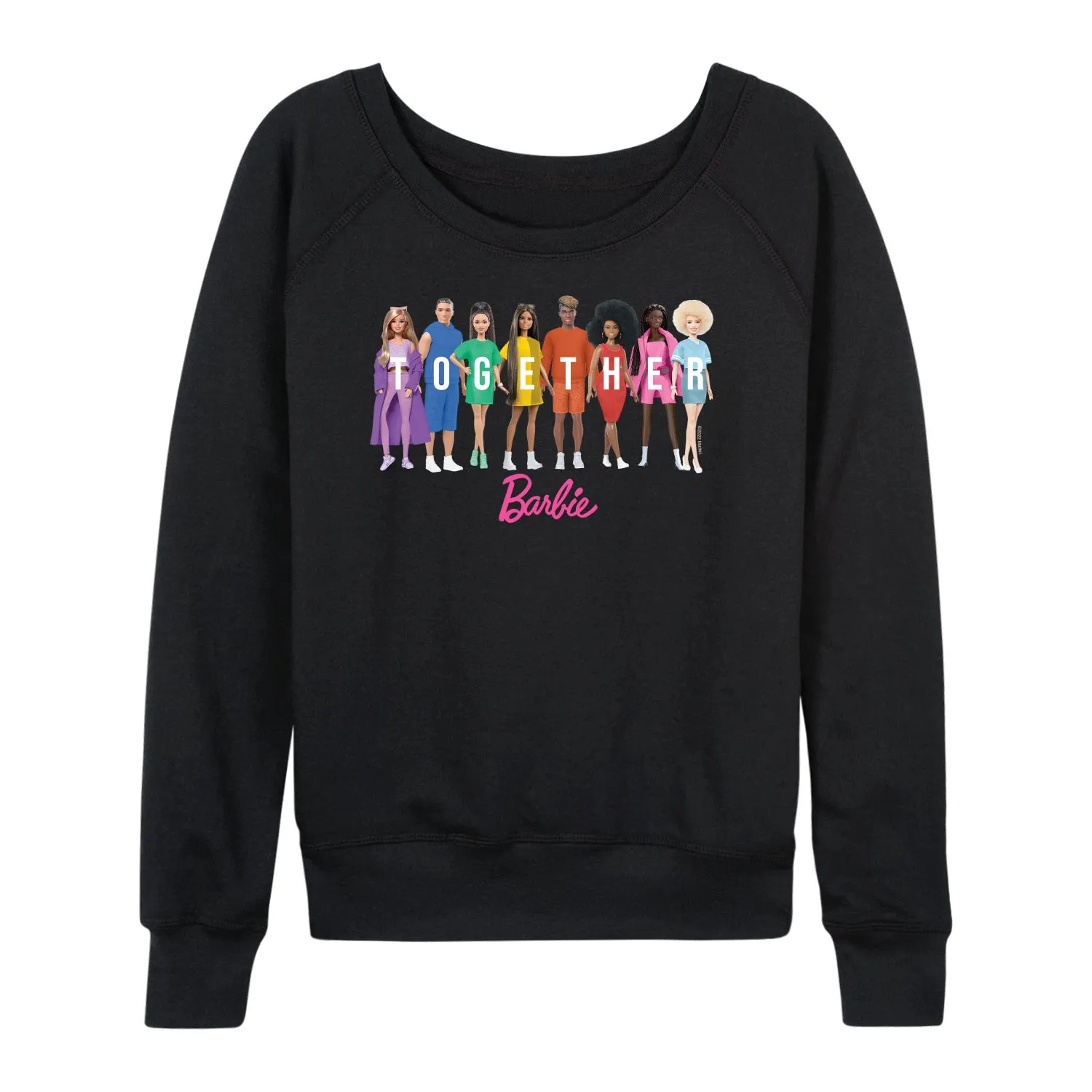 Barbie Pride - Together - Women's Lightweight French Terry Long Sleeve Shirt sold by Zulily