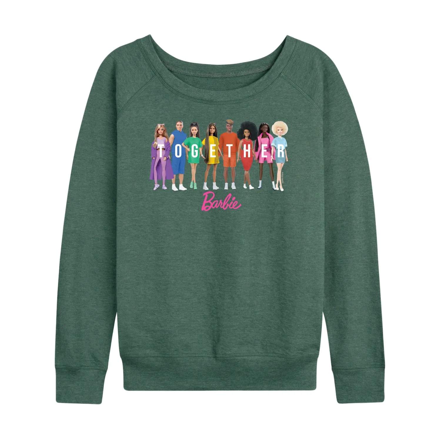 Barbie Pride - Together - Women's Lightweight French Terry Long Sleeve Shirt sold by Zulily product image thumbnail 5
