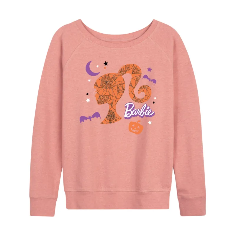 Barbie - Witch Sihlouette - Women's Lightweight French Terry Long Sleeve Shirt sold by Zulily