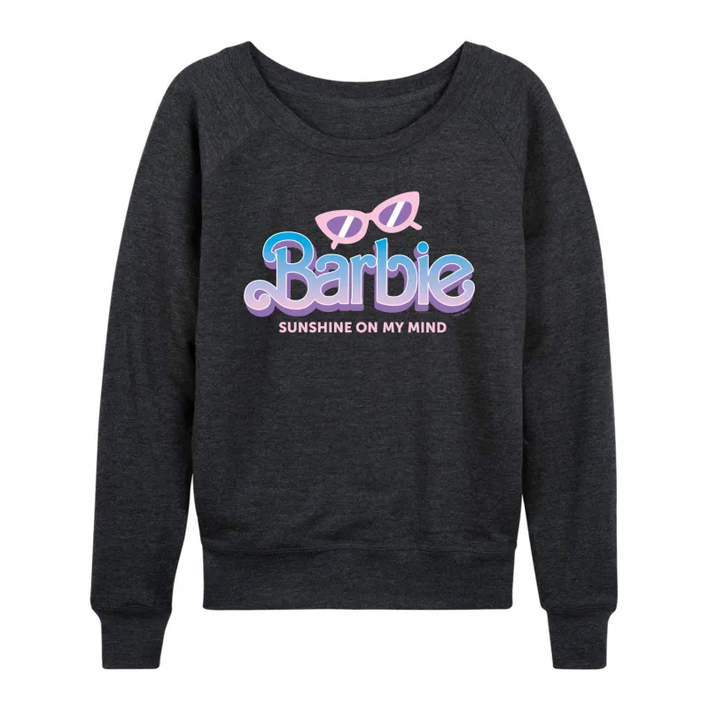 Barbie - Sunshine On My Mind - Women's Lightweight French Terry Long Sleeve Shirt sold by Zulily