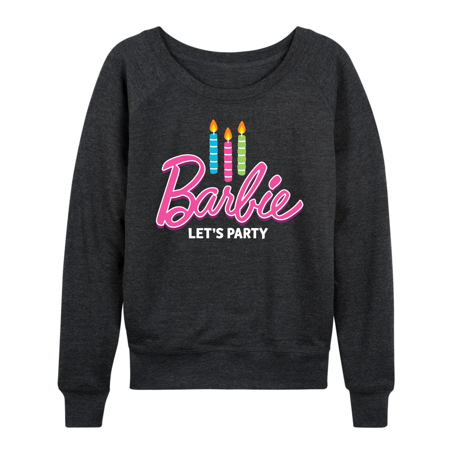 Barbie - Let's Party - Women's Lightweight French Terry Long Sleeve Shirt sold by Zulily product image thumbnail 4