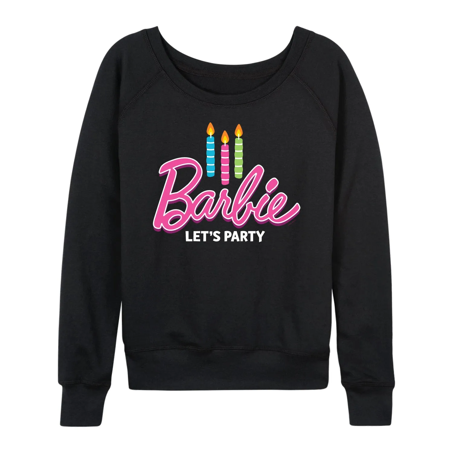 Barbie - Let's Party - Women's Lightweight French Terry Long Sleeve Shirt sold by Zulily