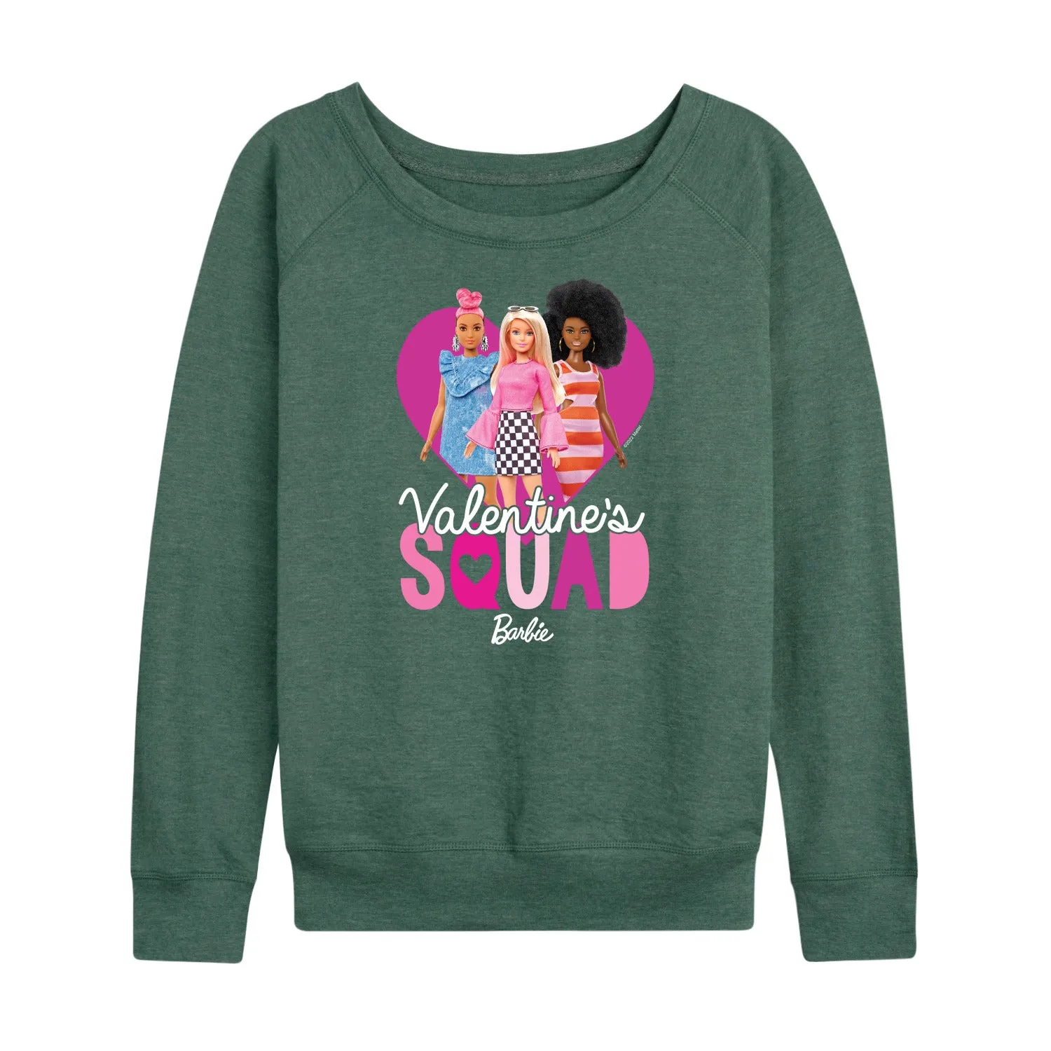 Barbie - Valentine's Squad - Women's Lightweight French Terry Long Sleeve Shirt sold by Zulily product image thumbnail 5