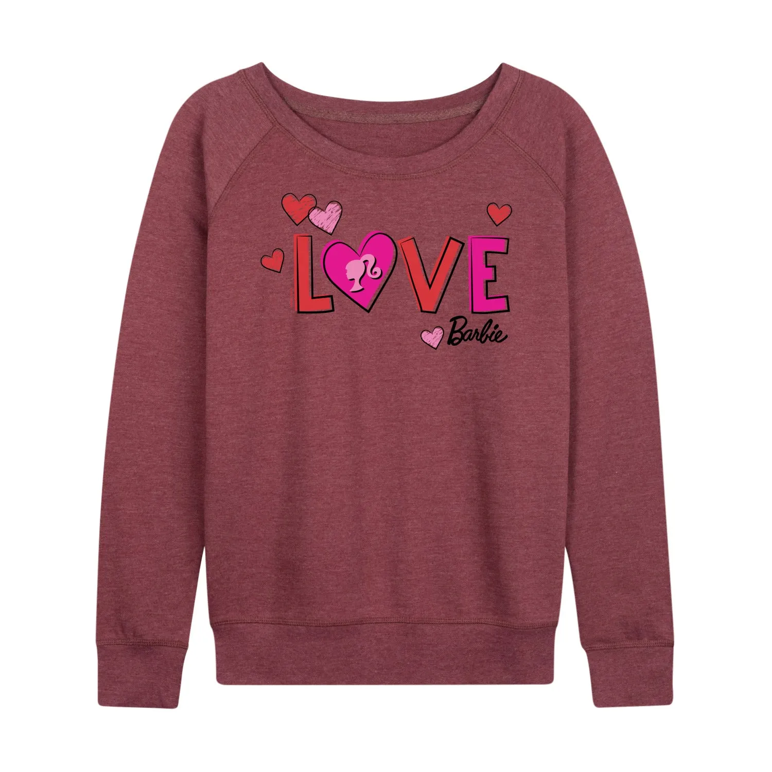 Barbie - Patterned Love - Women's Lightweight French Terry Long Sleeve Shirt sold by Zulily product image thumbnail 5