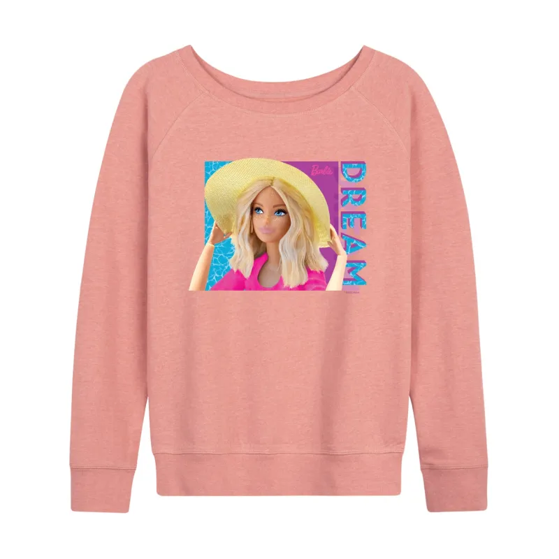 Barbie - Dream - Sun Hat - Women's Lightweight French Terry Long Sleeve Shirt sold by Zulily