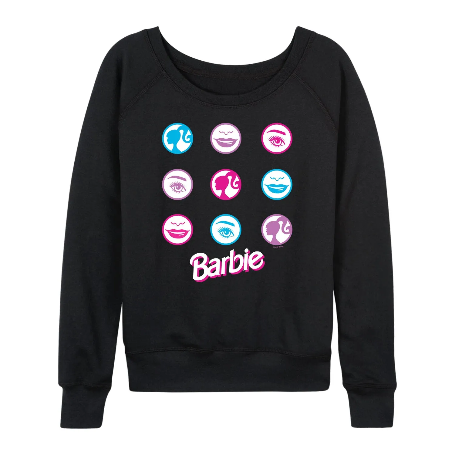 Barbie - Iconic Features of Barbie - Women's Lightweight French Terry Long Sleeve Shirt sold by Zulily product image thumbnail 4