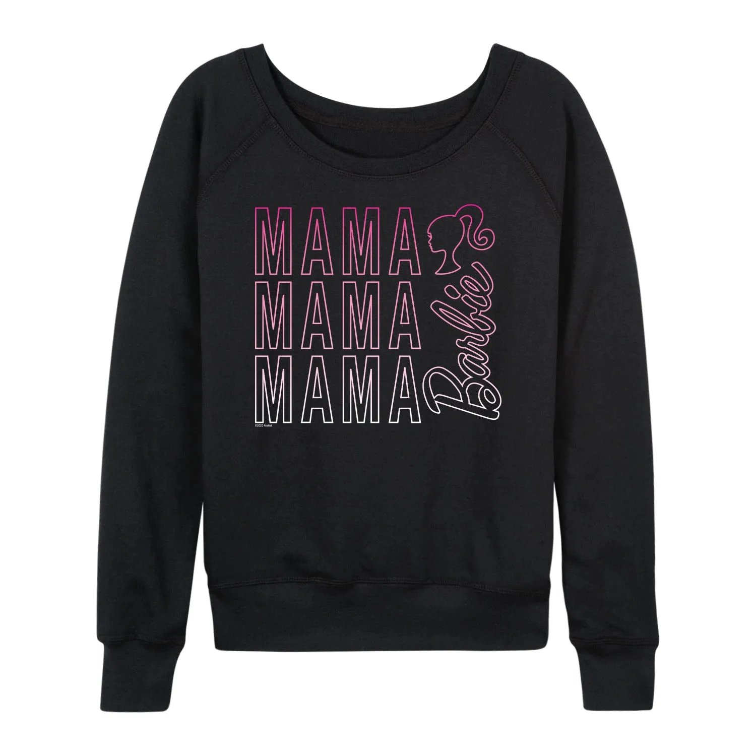 Barbie - Barbie Mama - Women's Lightweight French Terry Long Sleeve Shirt sold by Zulily