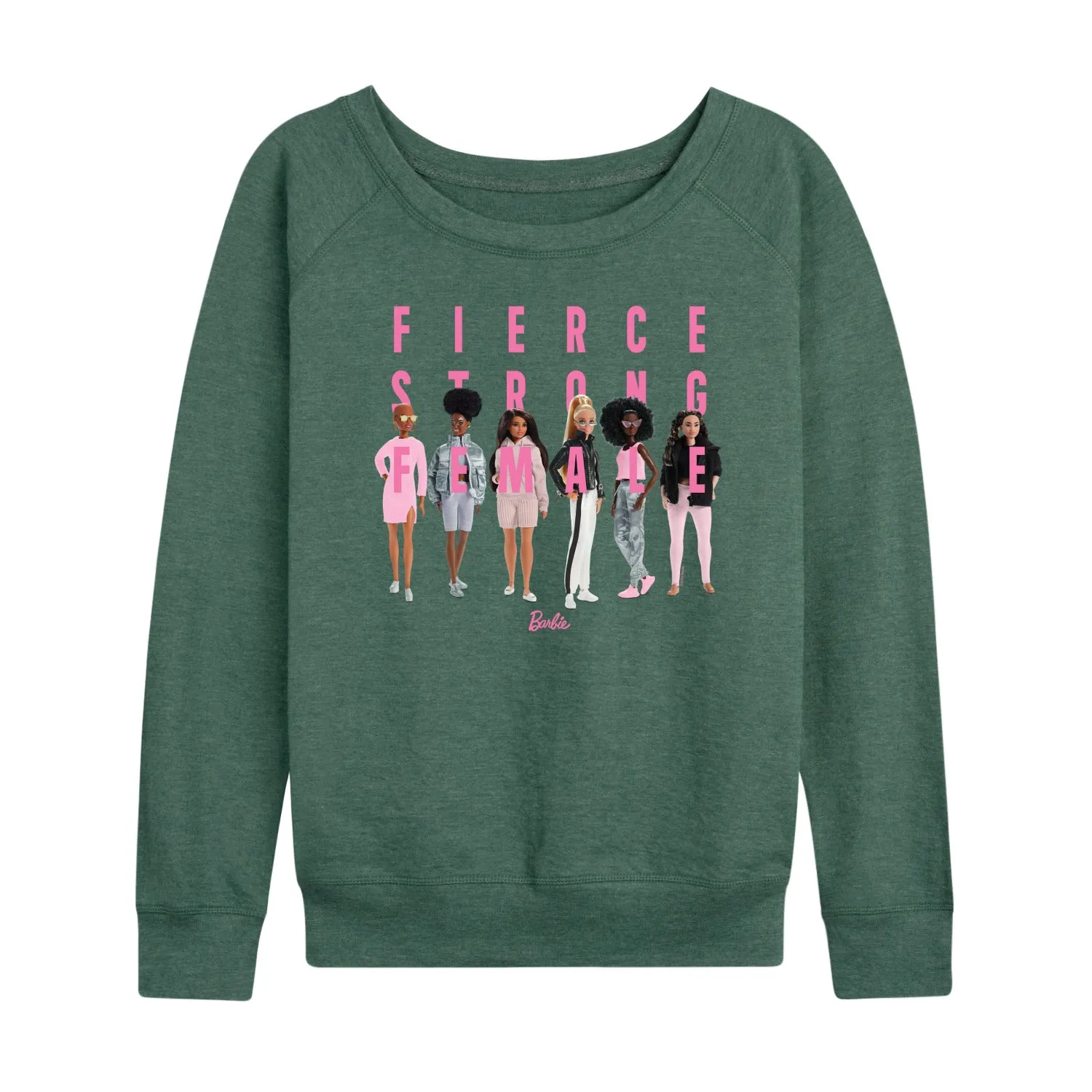Barbie - Fierce Strong Female - Boss Barbie - Women's Lightweight French Terry Long Sleeve Shirt sold by Zulily product image thumbnail 4