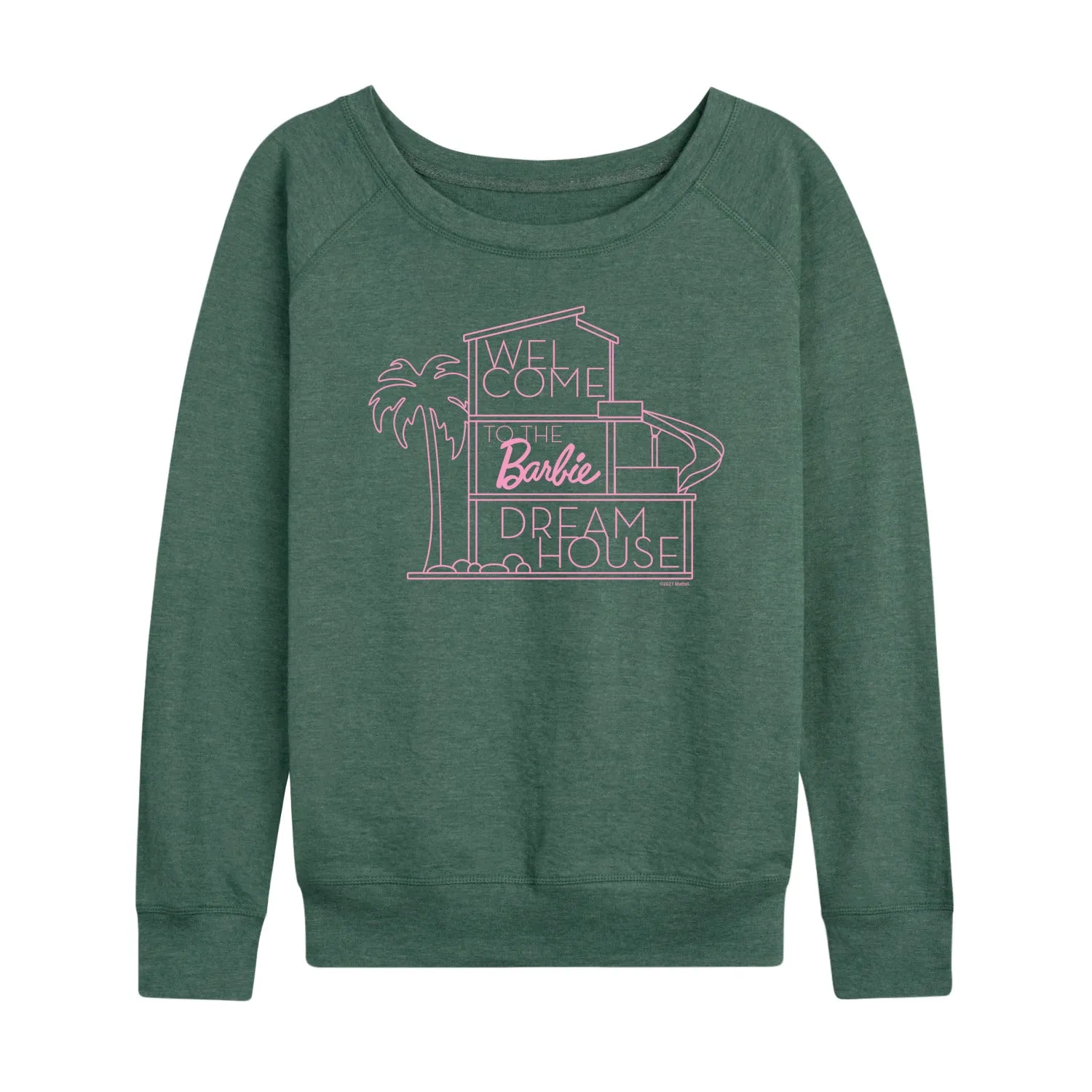 Barbie - Welcome to the Barbie Dream House - Women's Lightweight French Terry Long Sleeve Shirt sold by Zulily product image thumbnail 5