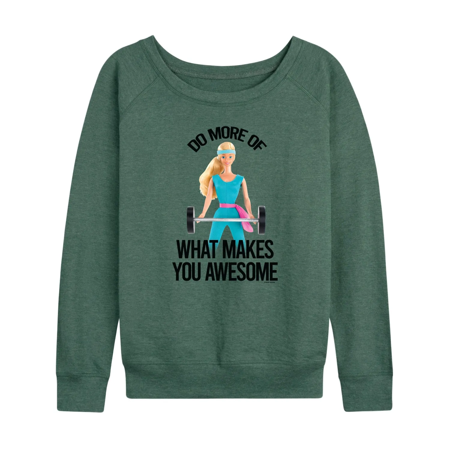 Barbie - Do More of What Makes You Awesome - Women's Lightweight French Terry Long Sleeve Shirt sold by Zulily product image thumbnail 4