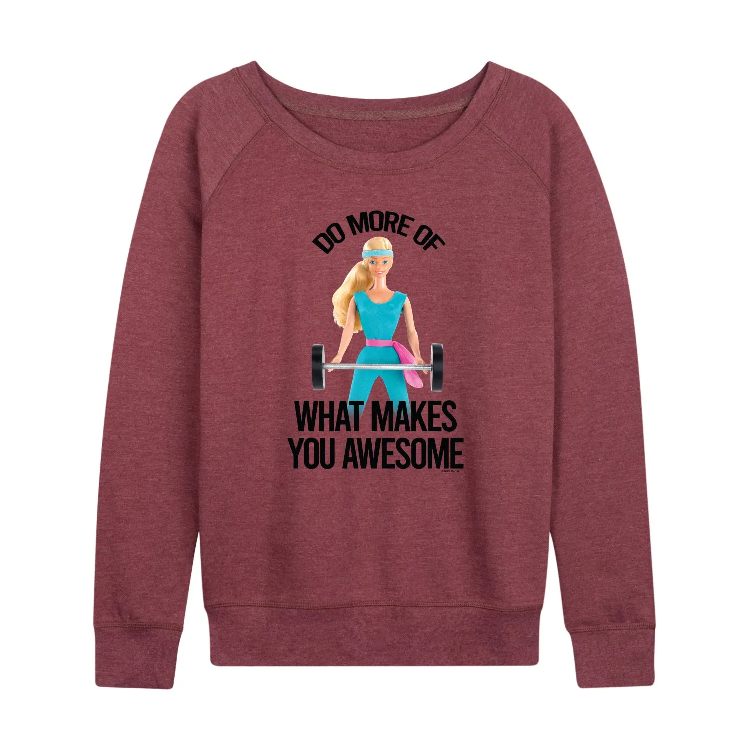 Barbie - Do More of What Makes You Awesome - Women's Lightweight French Terry Long Sleeve Shirt sold by Zulily product image thumbnail 5