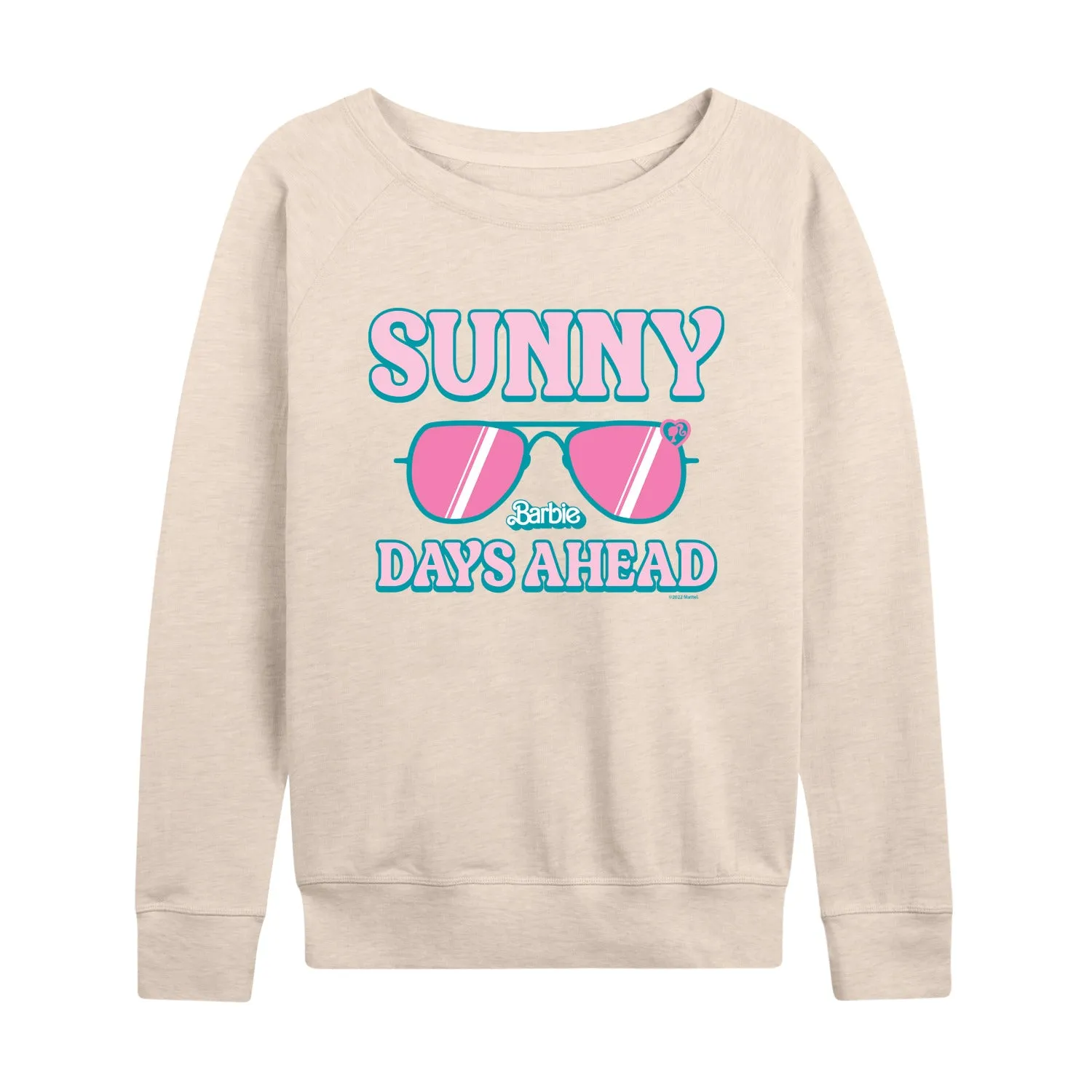 Barbie - Sunny Days Ahead - Sunglasses - Women's Lightweight French Terry Long Sleeve Shirt sold by Zulily