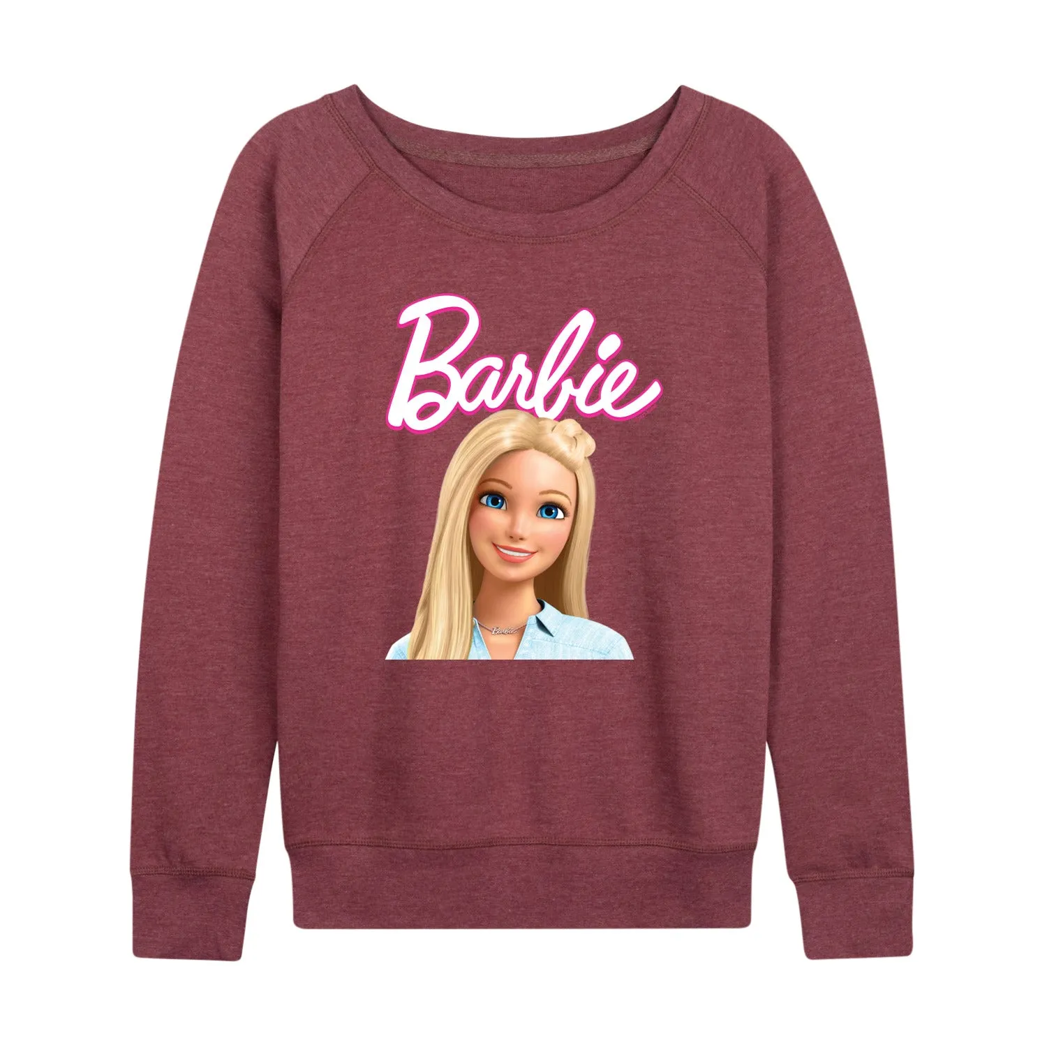 Barbie - Original Barbie Doll - Women's Lightweight French Terry Long Sleeve Shirt sold by Zulily product image thumbnail 5