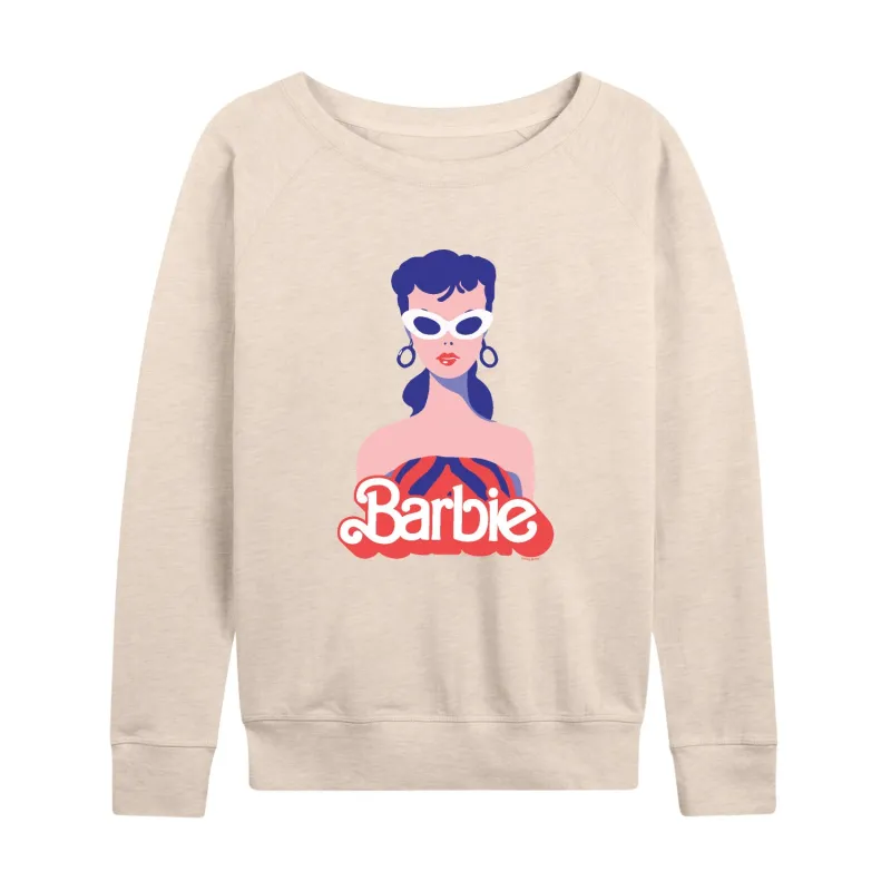 Barbie - Retro Classic Styled Barbie - Women's Lightweight French Terry Long Sleeve Shirt sold by Zulily