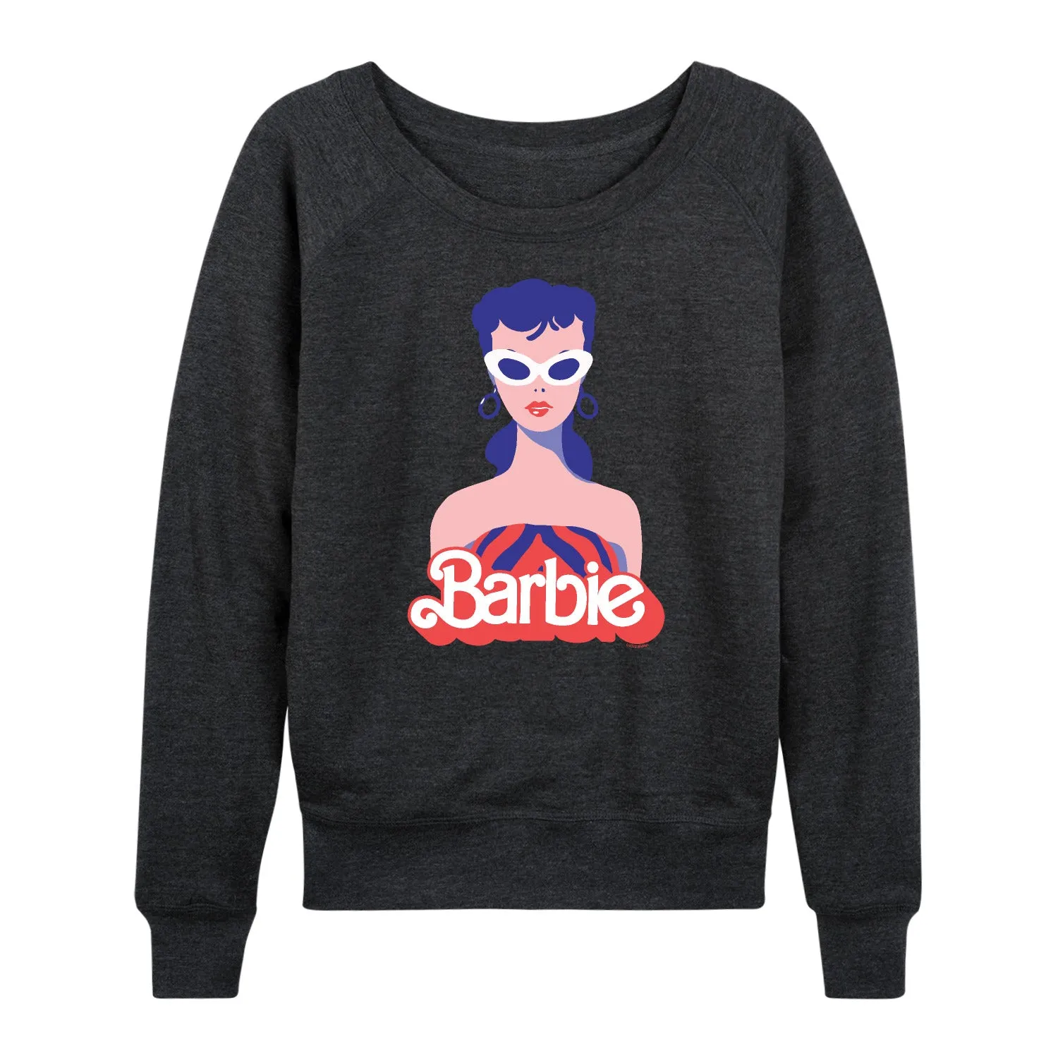 Barbie - Retro Classic Styled Barbie - Women's Lightweight French Terry Long Sleeve Shirt sold by Zulily product image thumbnail 5