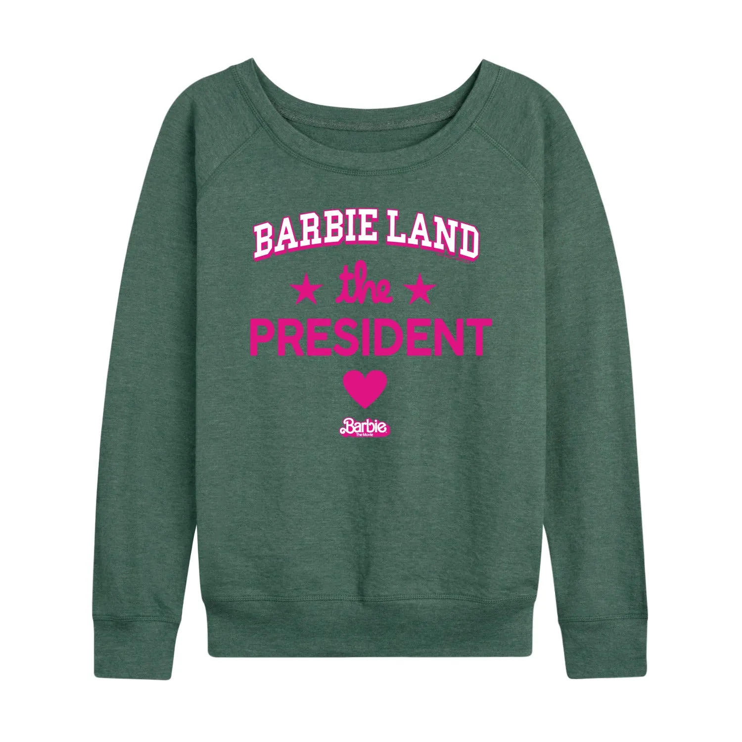 Barbie the Movie - Barbie Land President - Women's Lightweight French Terry Long Sleeve Shirt sold by Zulily product image thumbnail 4