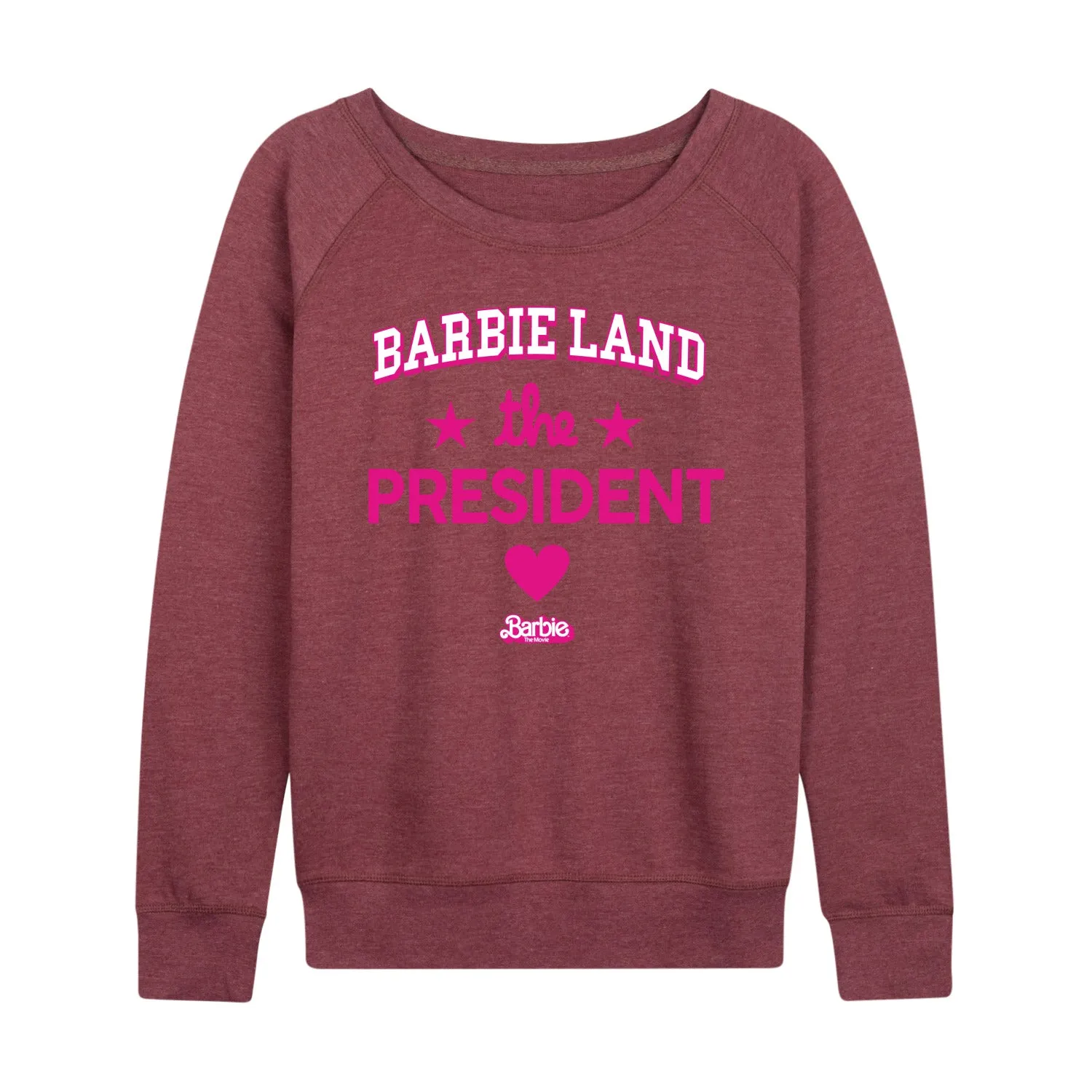 Barbie the Movie - Barbie Land President - Women's Lightweight French Terry Long Sleeve Shirt sold by Zulily product image thumbnail 5