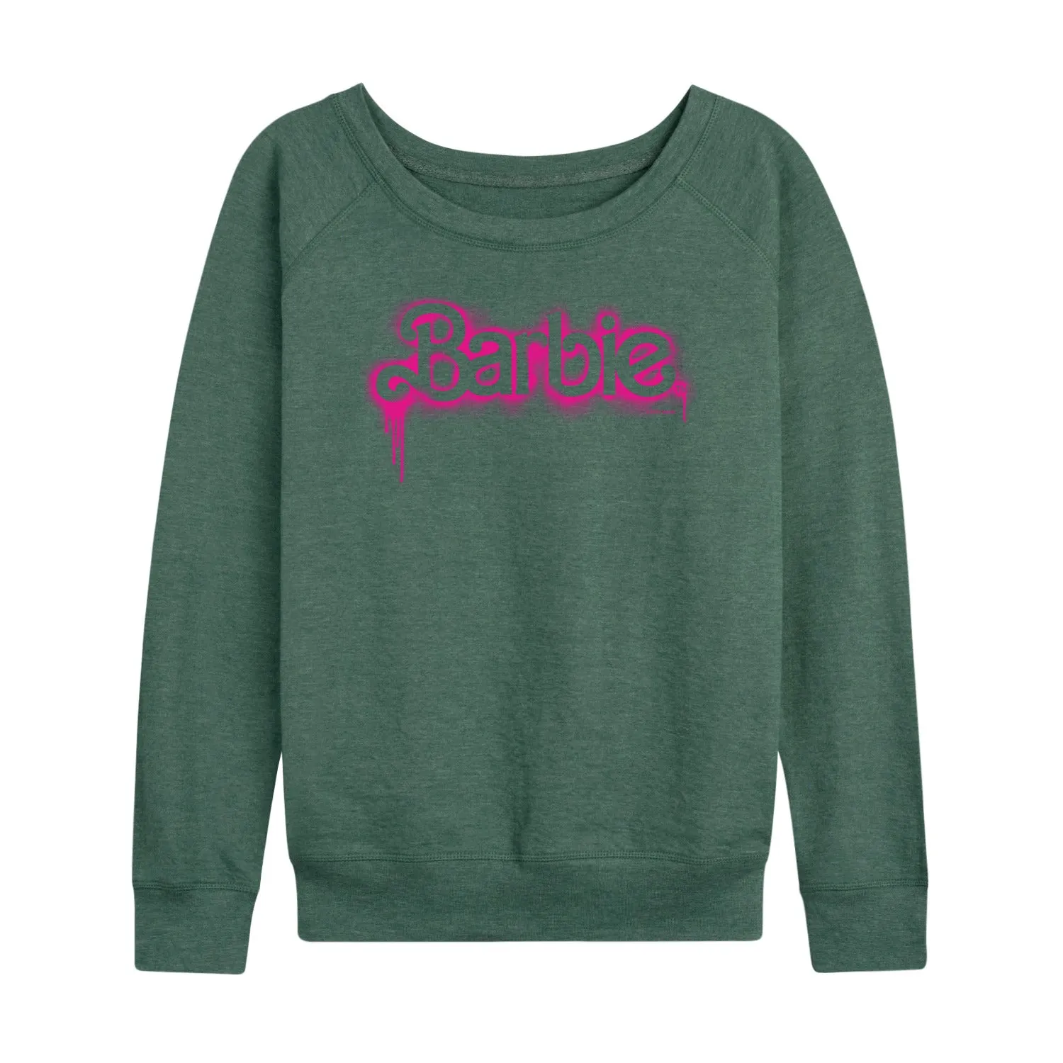 Barbie - Spray Painted Dripping - Women's Lightweight French Terry Long Sleeve Shirt sold by Zulily product image thumbnail 5