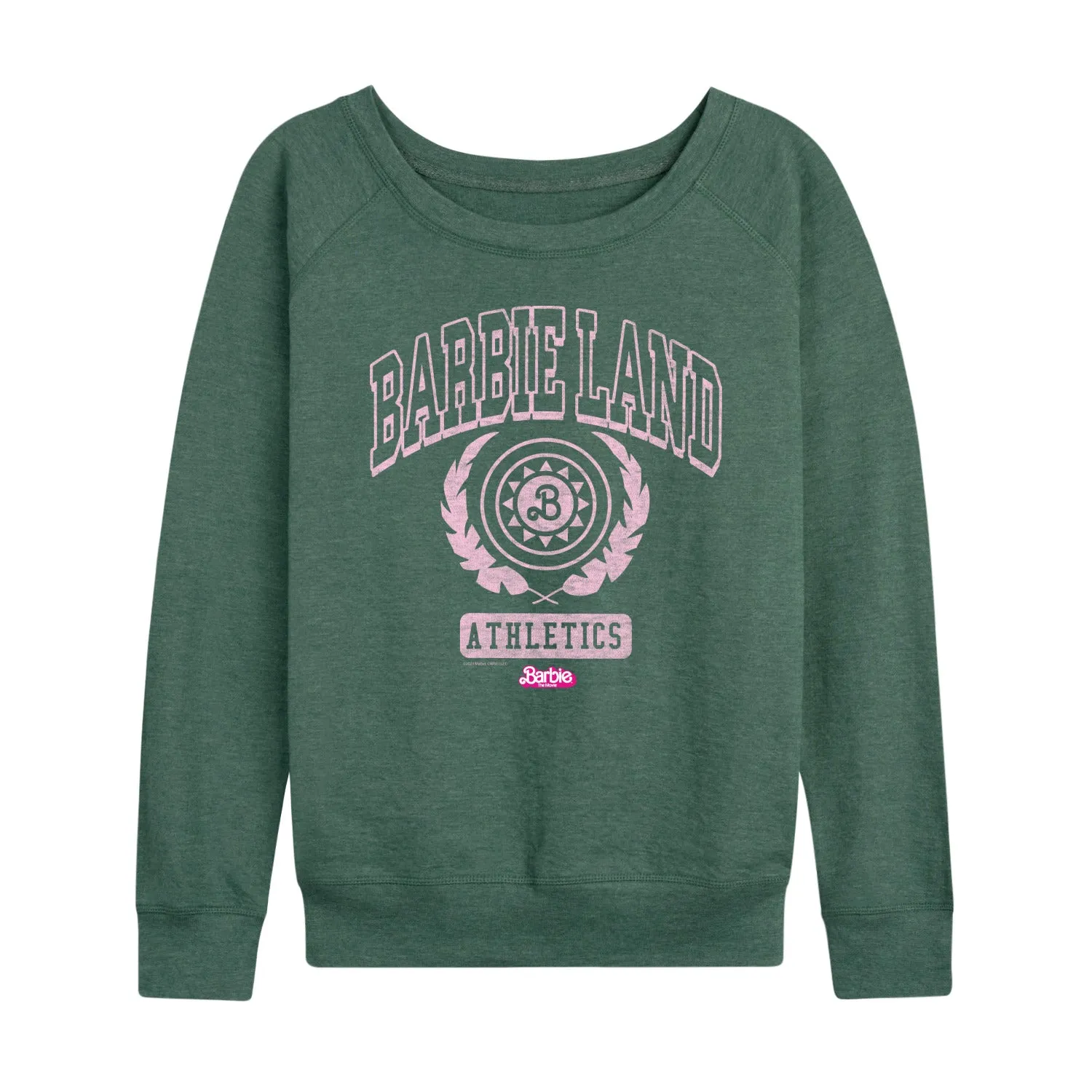 Barbie the Movie - Barbie Land Athletics - Women's Lightweight French Terry Long Sleeve Shirt sold by Zulily product image thumbnail 4