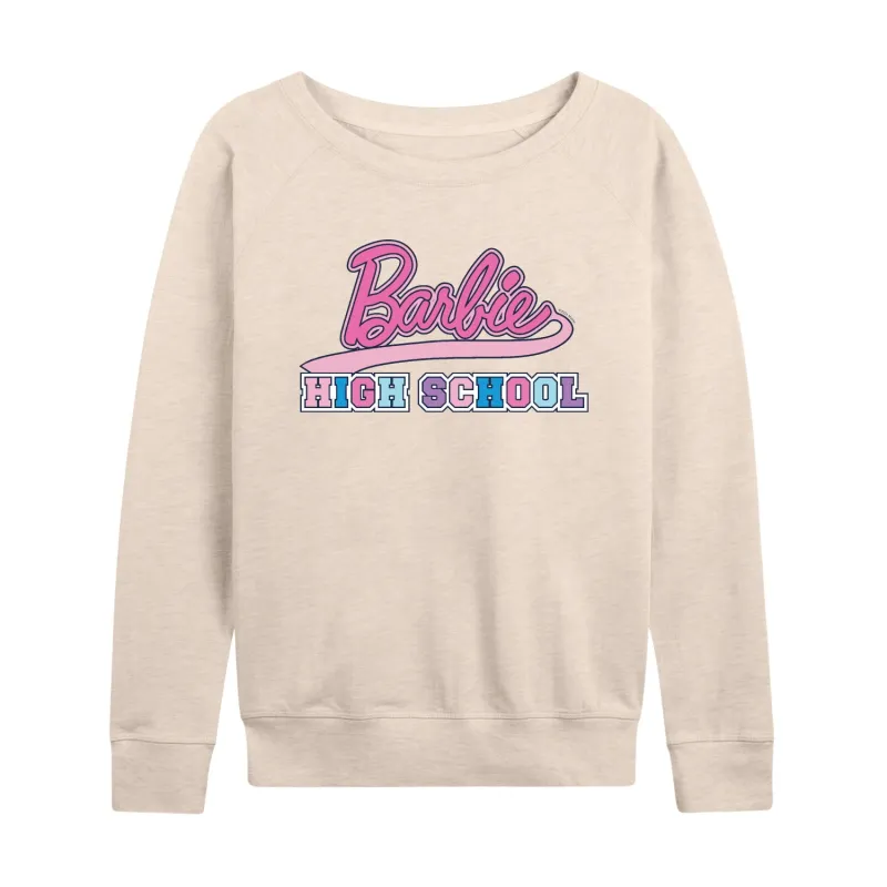 Barbie - High School - Women's Lightweight French Terry Long Sleeve Shirt sold by Zulily