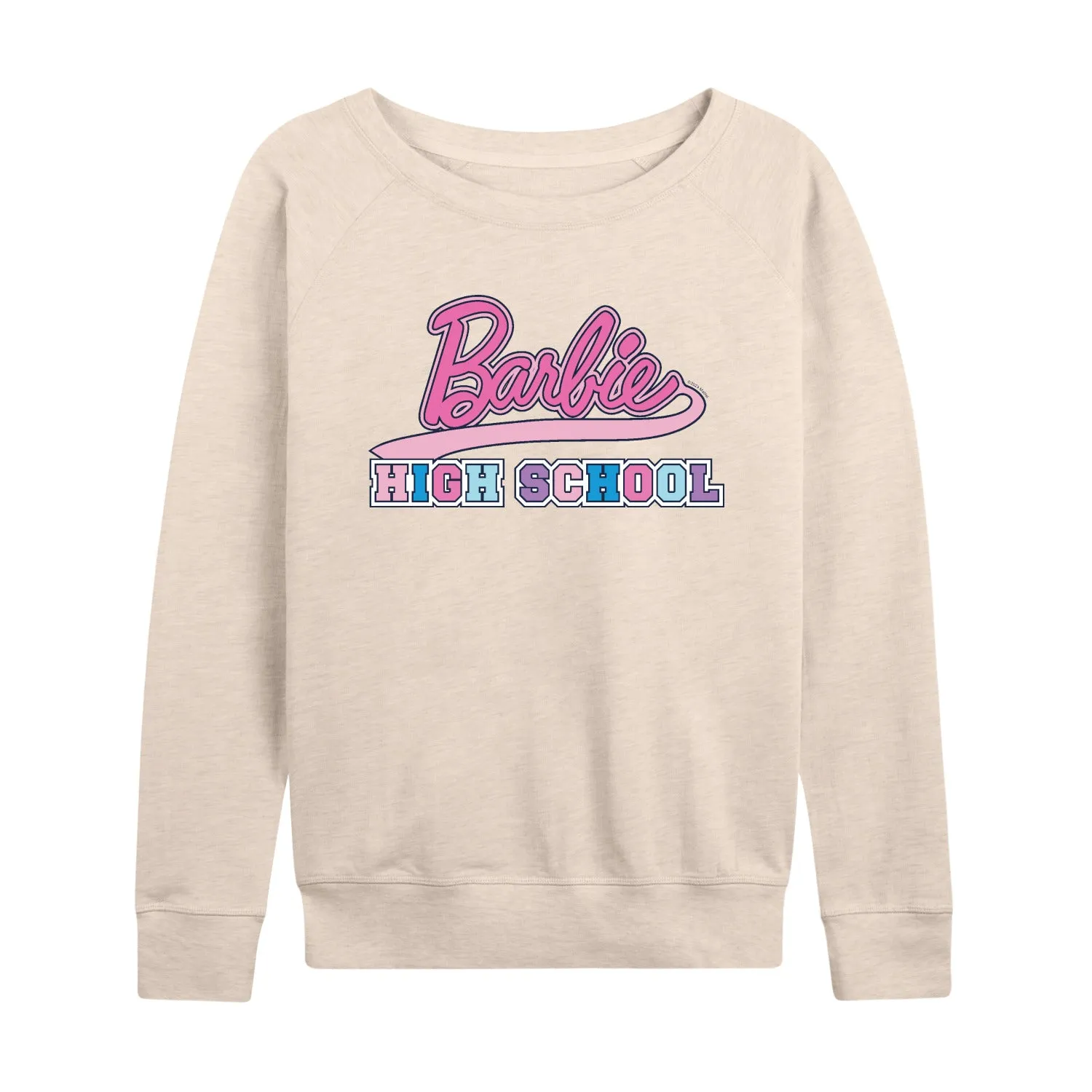 Barbie - High School - Women's Lightweight French Terry Long Sleeve Shirt sold by Zulily