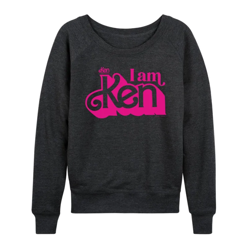 Barbie The Movie - I Am Ken - Women's Lightweight French Terry Long Sleeve Shirt sold by Zulily