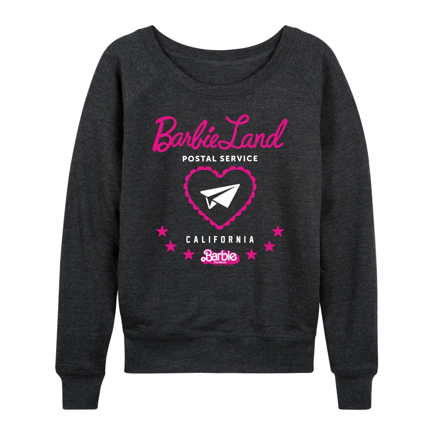 Barbie the Movie - Barbie Land Postal Service - Women's Lightweight French Terry Long Sleeve Shirt sold by Zulily product image thumbnail 4