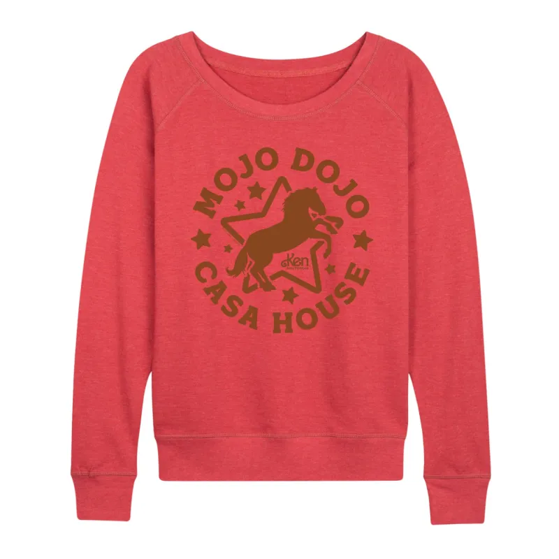 Barbie The Movie - Mojo Dojo Casa House - Women's Lightweight French Terry Long Sleeve Shirt sold by Zulily