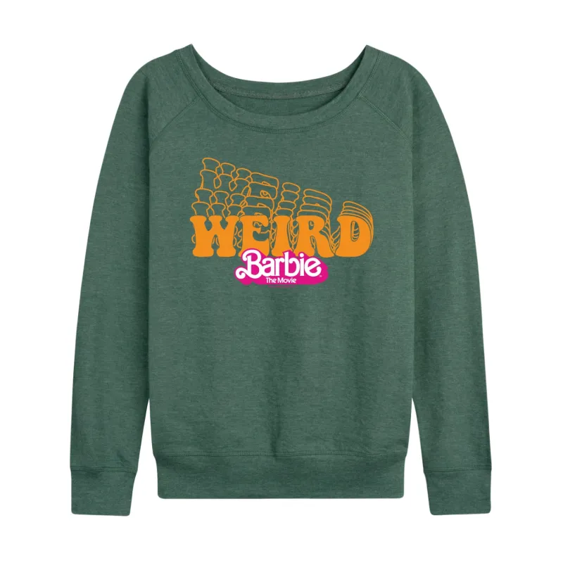 Barbie The Movie - Stacked Weird Barbie - Women's Lightweight French Terry Long Sleeve Shirt sold by Zulily