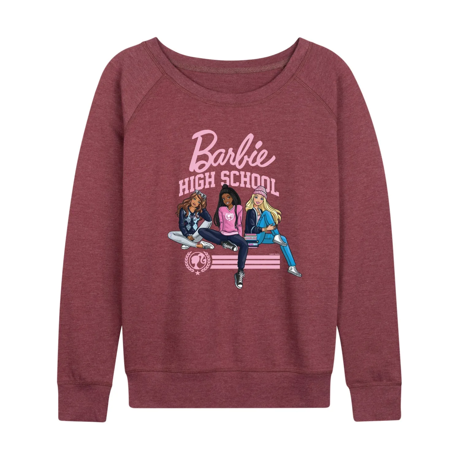 Barbie - High School Dolls - Women's Lightweight French Terry Long Sleeve Shirt sold by Zulily product image thumbnail 5