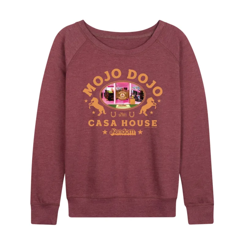 Barbie The Movie - Mojo Dojo Casa House West - Women's Lightweight French Terry Long Sleeve Shirt sold by Zulily