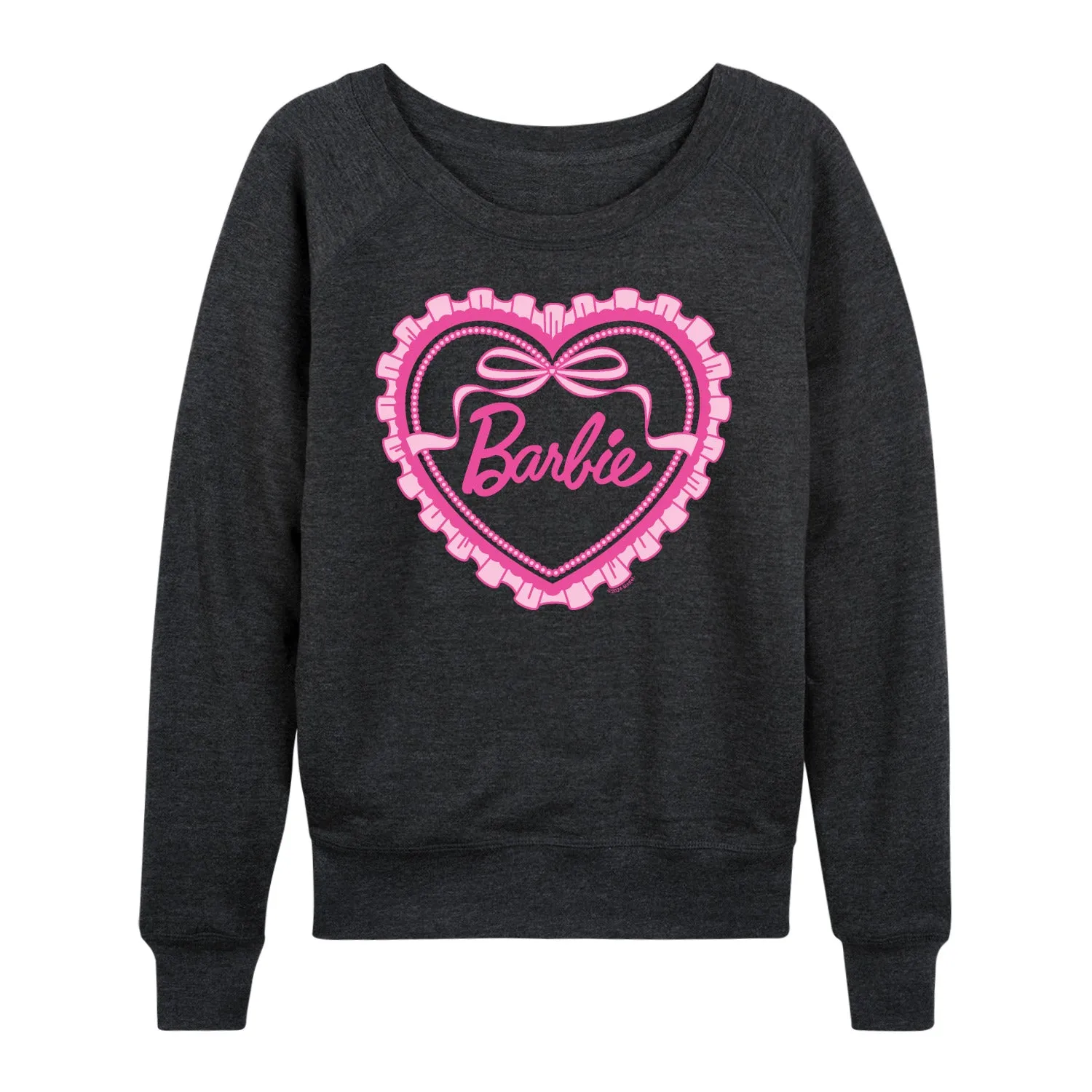 Barbie - Coquette Heart - Women's French Terry Long Sleeve Shirt sold by Zulily product image thumbnail 5
