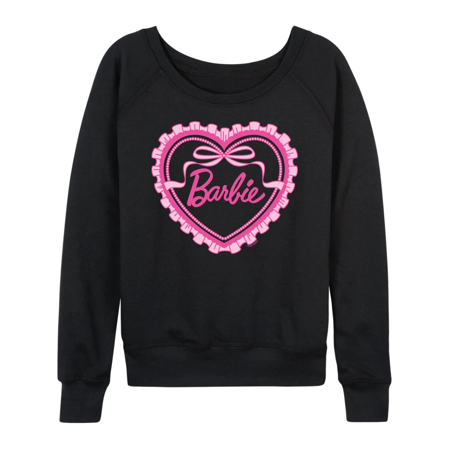 Barbie - Coquette Heart - Women's French Terry Long Sleeve Shirt sold by Zulily product image thumbnail 4