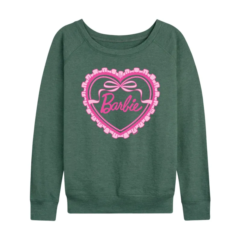 Barbie - Coquette Heart - Women's French Terry Long Sleeve Shirt sold by Zulily