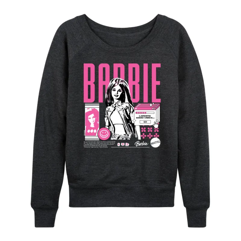 Barbie - Y2K - Women's French Terry Long Sleeve Shirt sold by Zulily