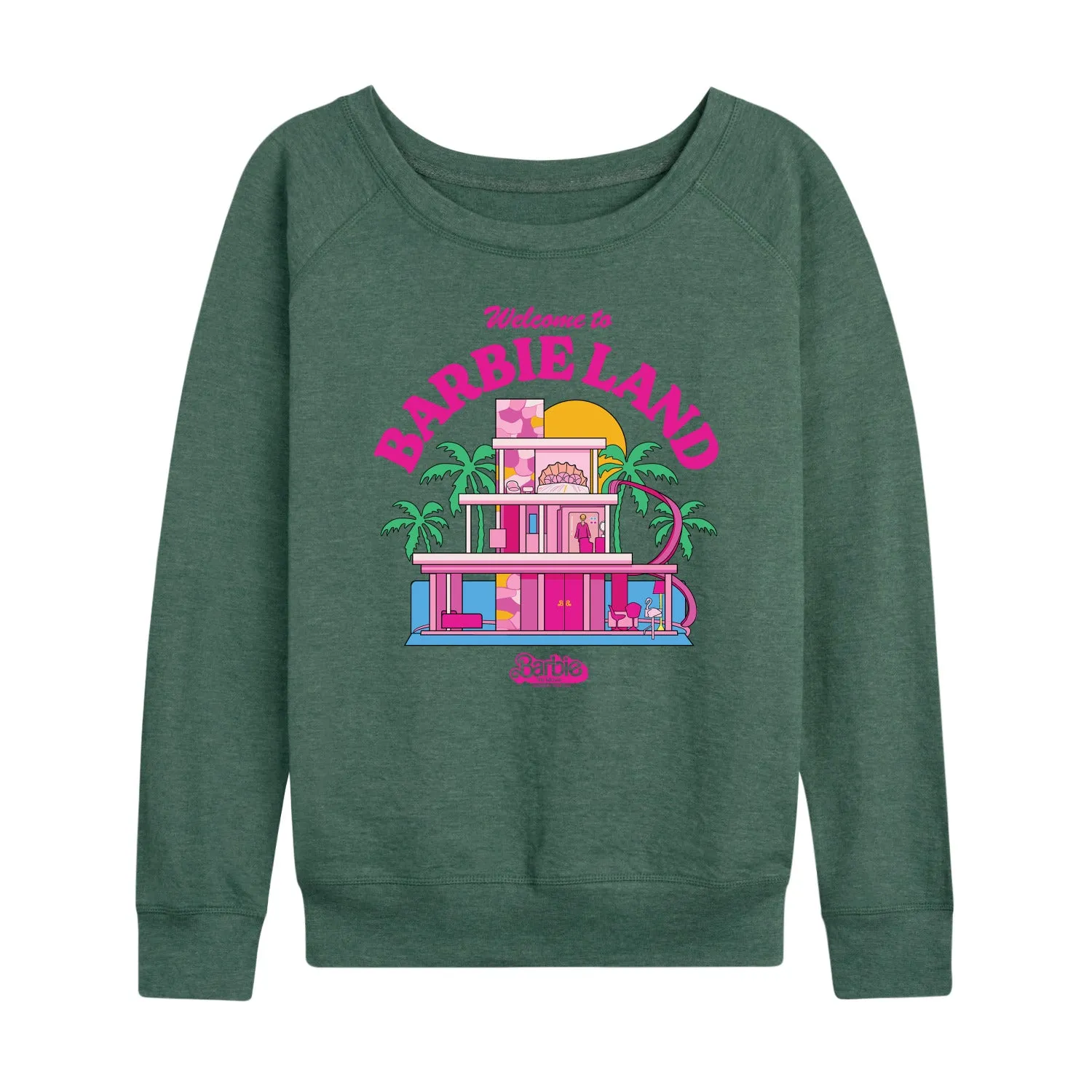 Barbie The Movie - Welcome To Barbie Land - Women's Lightweight French Terry Long Sleeve Shirt sold by Zulily product image thumbnail 5