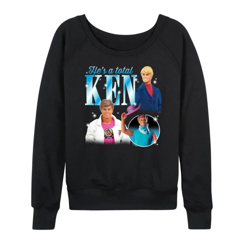 Barbie - Hes A Total Ken Group - Women's French Terry Long Sleeve Shirt sold by Zulily