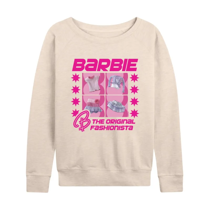 Barbie - Original Fashionista - Women's French Terry Long Sleeve Shirt sold by Zulily